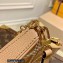 Louis Vuitton Monogram Empreinte Leather Easy Pouch On Strap Bag Embroidered Beige M81137