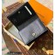 Louis Vuitton Monogram Empreinte Leather Cléa Wallet Embroidered M81139 Black