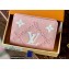 Louis Vuitton Monogram Empreinte Leather Cléa Wallet Embroidered M81212 Pink