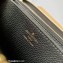 Louis Vuitton Monogram Empreinte Leather Zippy Wallet Embroidered Black