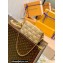 Louis Vuitton Damier Quilt lamb leather Pochette Troca Bag M59048 Beige