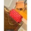 Louis Vuitton Damier Quilt lamb leather Pochette Troca Bag M59049 Pink