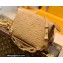 Louis Vuitton Monogram-embossed Lambskin Coussin BB Bag Beige