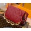 Louis Vuitton Monogram-embossed Lambskin Coussin BB Bag Wine