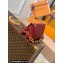 Louis Vuitton Monogram-embossed Lambskin Coussin BB Bag Wine