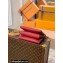 Louis Vuitton Monogram-embossed Lambskin Coussin BB Bag Wine