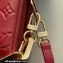 Louis Vuitton Monogram-embossed Lambskin Coussin BB Bag Wine