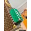 Louis Vuitton leather Mini Soft Trunk Bag Everyday LV M80816 Green