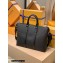 Louis Vuitton Aerogram leather Lock It Tote Bag M59158 Black