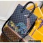 Louis Vuitton Damier Graphite canvas Sac Plat Cross Bag wild animals print N45276