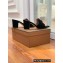 Loro Piana Heel 8cm Suede Goatskin Summer Charms Sandals Black