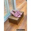 Loro Piana Heel 8cm Suede Goatskin Summer Charms Sandals Pink