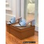 Loro Piana Heel 8cm Suede Goatskin Summer Charms Sandals Light Blue