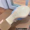Loro Piana Heel 8cm Suede Goatskin Summer Charms Sandals Light Blue