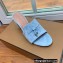 Loro Piana Heel 8cm Suede Goatskin Summer Charms Sandals Light Blue