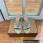 Loro Piana Heel 8cm Suede Goatskin Summer Charms Sandals Camel
