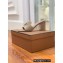 Loro Piana Heel 8cm Suede Goatskin Summer Charms Sandals Camel