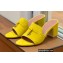 Loro Piana Heel 8cm Suede Goatskin Summer Charms Sandals Yellow