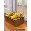 Loro Piana Heel 8cm Suede Goatskin Summer Charms Sandals Yellow