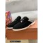 Loro Piana Suede Calfskin Babouche Charms Walk Loafers Black