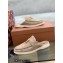 Loro Piana Suede Calfskin Babouche Charms Walk Loafers Camel