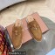 Loro Piana Suede Calfskin Babouche Charms Walk Loafers Brown