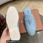Loro Piana Suede Calfskin Babouche Charms Walk Loafers Gray Blue