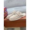 Loro Piana Suede Calfskin Babouche Charms Walk Loafers Powder Pearl