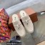Loro Piana Suede Calfskin Babouche Charms Walk Loafers Powder Pearl
