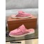 Loro Piana Suede Calfskin Babouche Charms Walk Loafers Pink