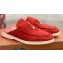 Loro Piana Suede Calfskin Babouche Charms Walk Loafers Red