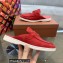 Loro Piana Suede Calfskin Babouche Charms Walk Loafers Red
