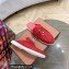 Loro Piana Suede Calfskin Babouche Charms Walk Loafers Red