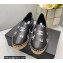 Chanel Printed Lambskin Espadrilles G38628 Black 2022