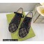 Gucci maxi GG Canvas Espadrilles Black with Web 2022