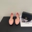 Chanel Heel 3cm Open Shoes G38571 Patent Pink 2022