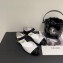 Chanel Patent Quilting Open Shoes White 2022