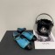 Chanel Patent Quilting Open Shoes Blue 2022