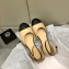 Chanel Lambskin Open Shoes G38959 Beige 2022