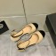 Chanel Lambskin Open Shoes G38959 Beige 2022