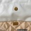 Chanel Shiny Calfskin CHANEL 22 Small Handbag AS3260 White 2022