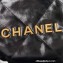 Chanel Shiny Calfskin CHANEL 22 Small Handbag AS3260 Black 2022