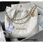 Chanel Shiny Calfskin CHANEL 22 Handbag AS3261 White 2022