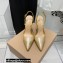 Gianvito Rossi Heel 10.5cm TPU Plexi Ribbon d'Orsay Slingback Pumps PVC Glitter Gold 2022