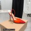 Gianvito Rossi Heel 10.5cm TPU Plexi Ribbon d'Orsay Slingback Pumps PVC Red 2022