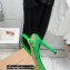 Gianvito Rossi Heel 10.5cm TPU Plexi Ribbon d'Orsay Slingback Pumps PVC Green 2022