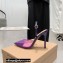 Gianvito Rossi Heel 10.5cm TPU Plexi Ribbon d'Orsay Slingback Pumps PVC Purple 2022