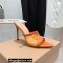 Gianvito Rossi Heel 10.5cm Alisa Mules Orange 2022
