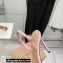 Gianvito Rossi Heel 10.5cm TPU Plexi Ribbon d'Orsay Slingback Pumps PVC Pink 2022