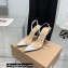 Gianvito Rossi Heel 10.5cm TPU Plexi Ribbon d'Orsay Slingback Pumps PVC White 2022